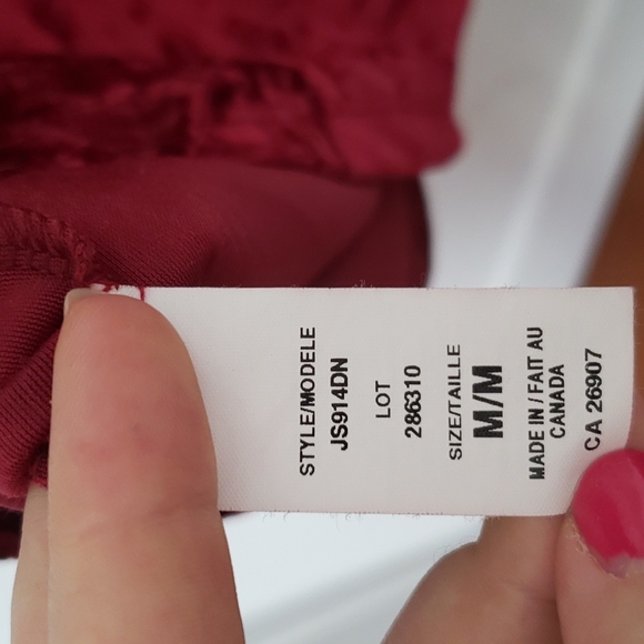 Vintage Crushed Velvet Mini-dress - Size M - Cherry Red - Picture 4 of 5